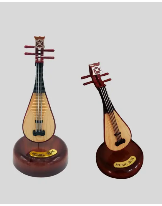 Enstrüman Figürlü Melodi Çalan Dekoratif Müzik Kutusu
