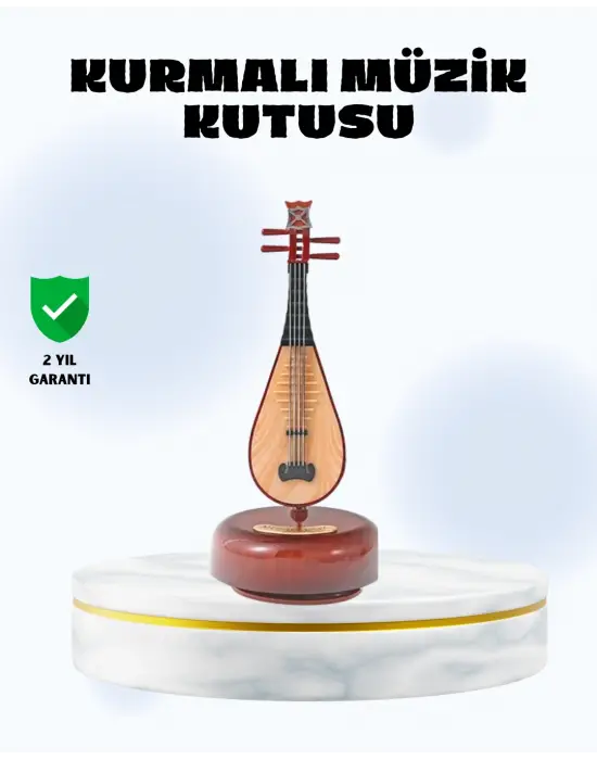 Enstrüman Şeklinde Müzik Kutusu Lüt Tasarım Melodious Music