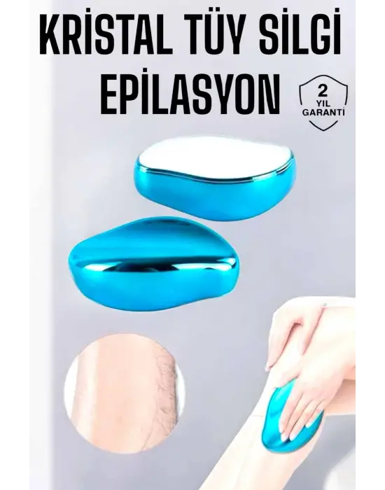 Epilasyon Aleti Bacaklar Kollar İçin Yıkanabilir Kristal Epilatör Tüy Silgi