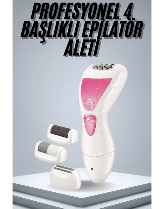 Epilatör Cihazı Epilasyon Aleti Çoklu Başlık Seçeneği Ayak Törpüsü