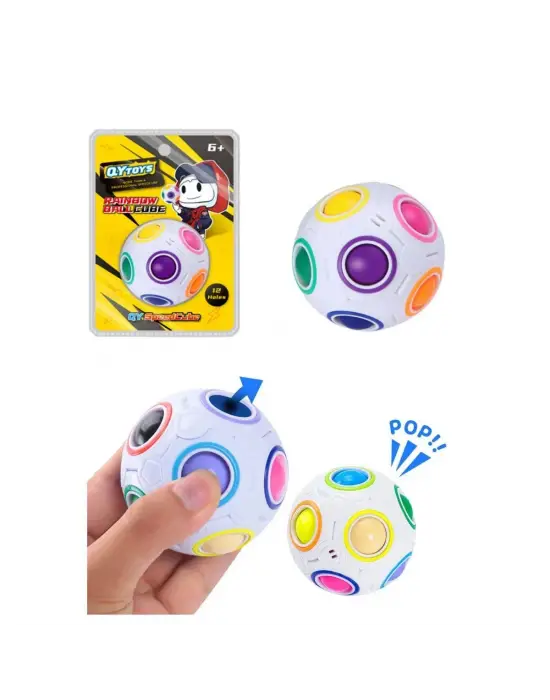 EQY949 QY Rainbow Ball Küp -Başeltoys