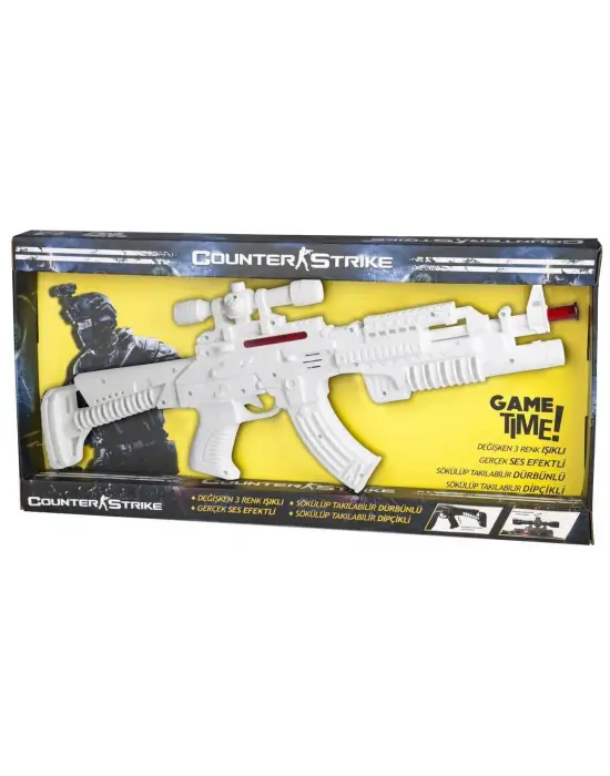 Omarı Çocuklar İçin Eğlenceli Oyuncak Tüfek - Işıklı ve Sesli