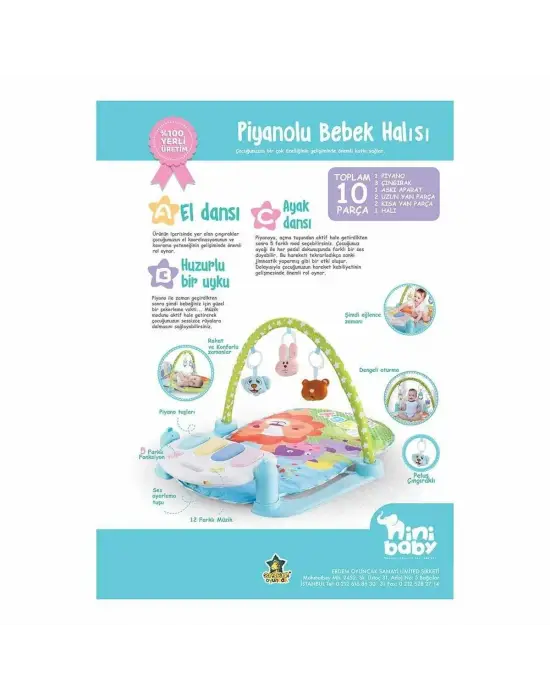 ER-111 PİYANOLU BEBEK HALISI