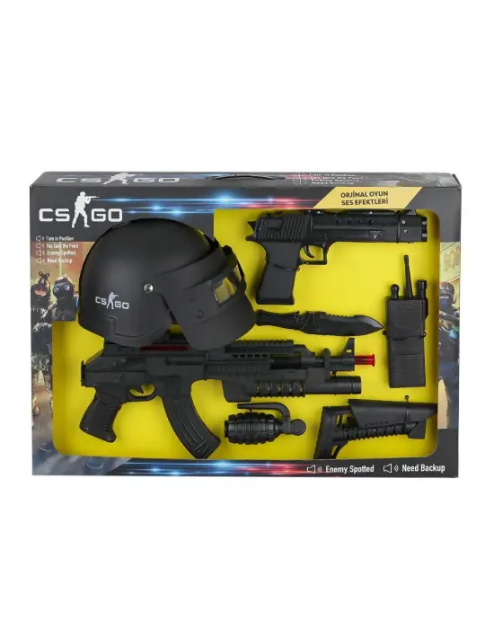 ER-120M CS Go Kask ve Silah Oyun Seti -Erdem Oyuncak