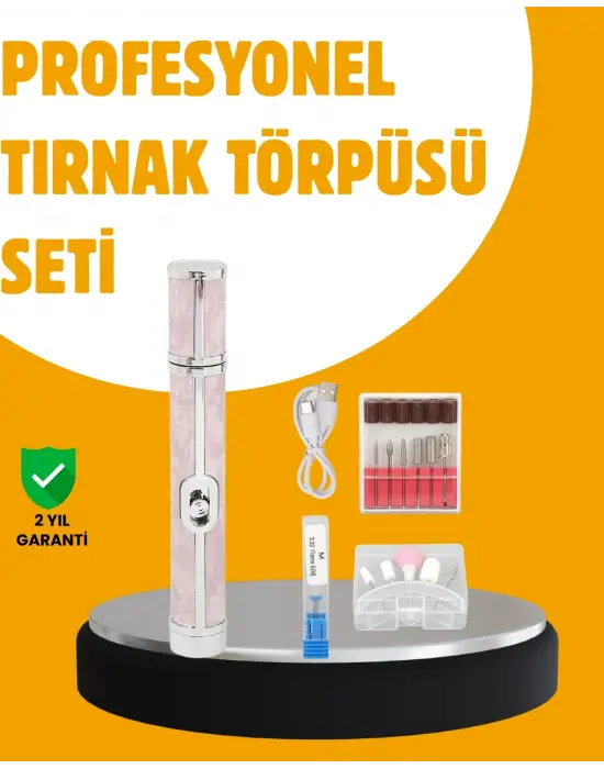 Ergonomik Saplı 20.000 Rpm Hız Kontrollü Manikür Pedikür Makinesi