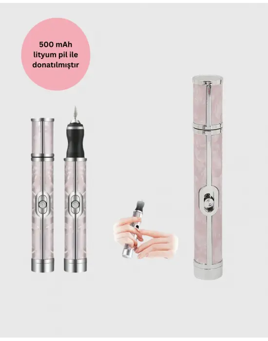 Ergonomik Saplı 20.000 Rpm Hız Kontrollü Manikür Pedikür Makinesi