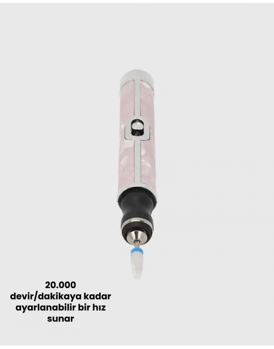 Ergonomik Saplı 20.000 Rpm Hız Kontrollü Manikür Pedikür Makinesi