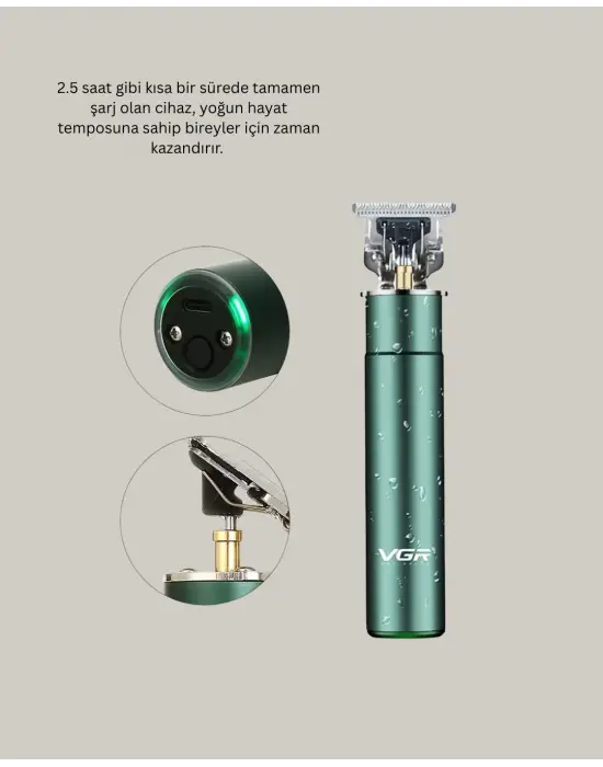 Ergonomik Tasarımlı Dayanıklı Metal Gövdeli Saç Kesme Makinesi