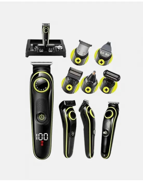 Erkek Bakım Seti 5’i 1 Arada Şarjlı Paslanmaz Çelik Başlıklı