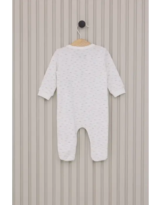 Omarı Bebekler İçin Trend Renkli Patikli Tulum