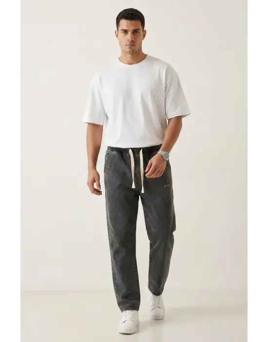 Erkek Rahat Kesim Baggy Jean Pantolon 30073 - Antrasit