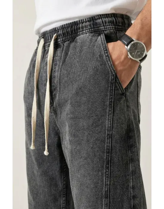Erkek Rahat Kesim Baggy Jean Pantolon 30074 - Antrasit