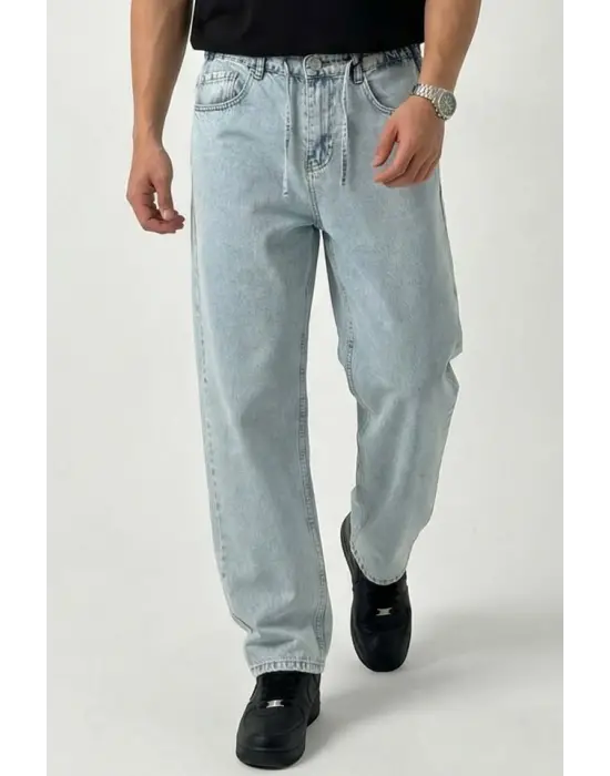 Erkek Rahat Kesim Baggy Jean Pantolon 30075 - Mavi