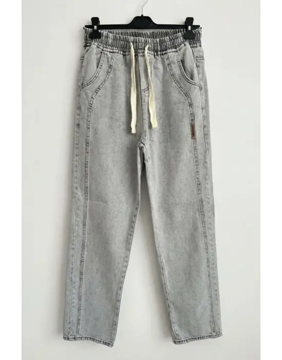 Erkek Rahat Kesim Baggy Jean Pantolon 30076 - Taş