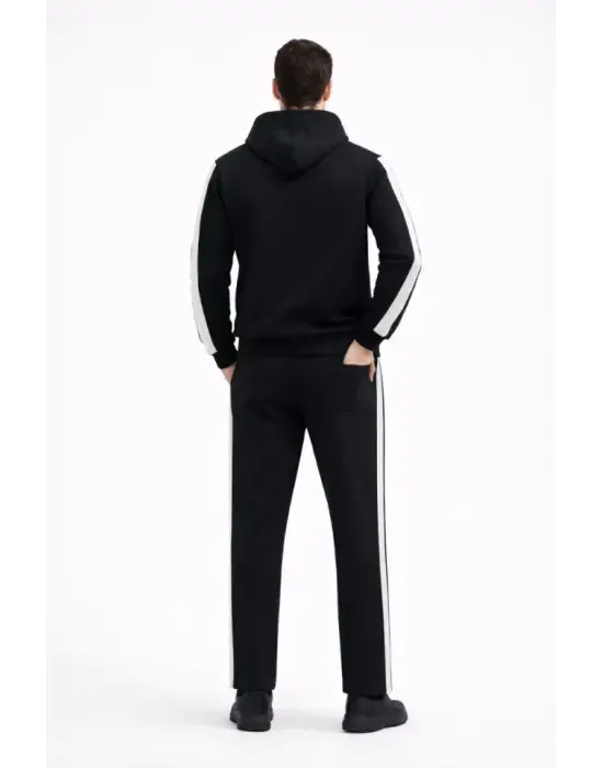 Modern Kapüşonlu Sweatshirt ve Boru Paça Eşofman Takım