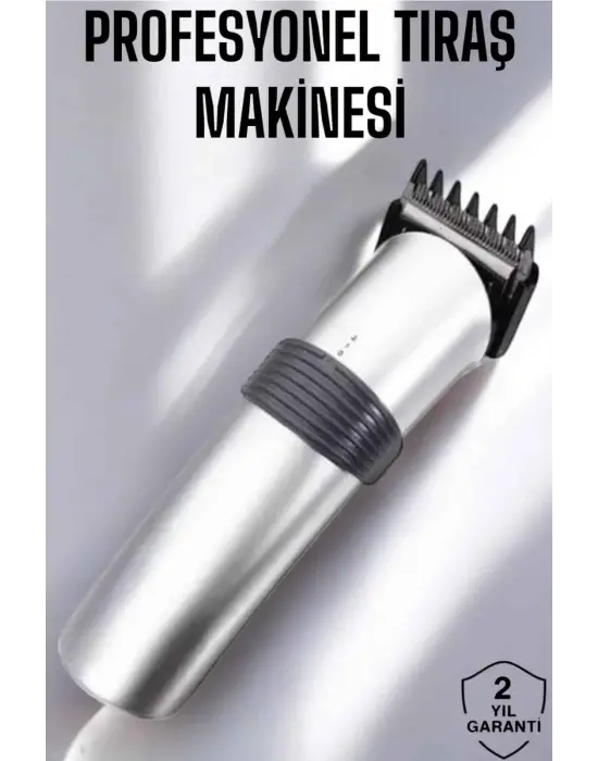 Erkeklere Özel Şarjlı Saç Ve Sakal Kesme Tıraş Makinesi Seti