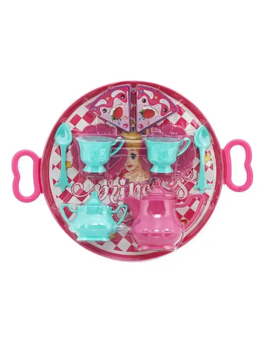 ERN-893 HEROES TOYS TEPSİLİ ÇAY VE KEK SETİ