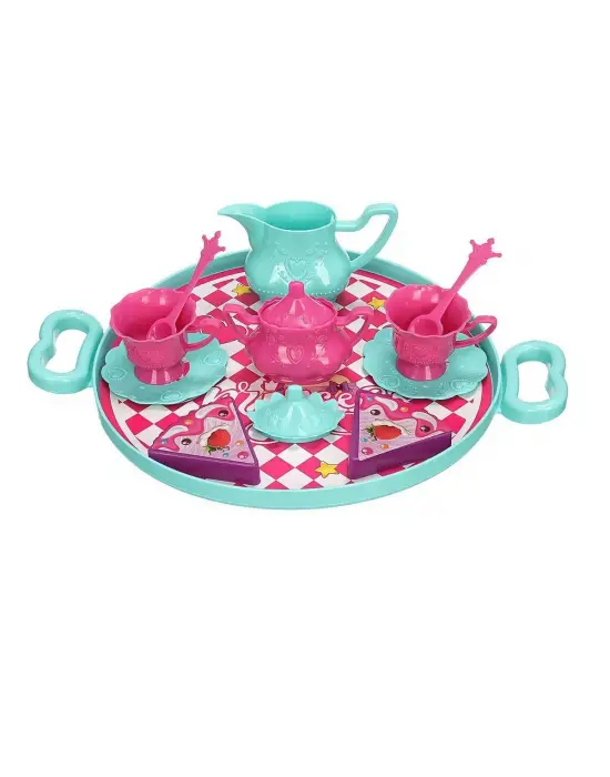 ERN-893 HEROES TOYS TEPSİLİ ÇAY VE KEK SETİ