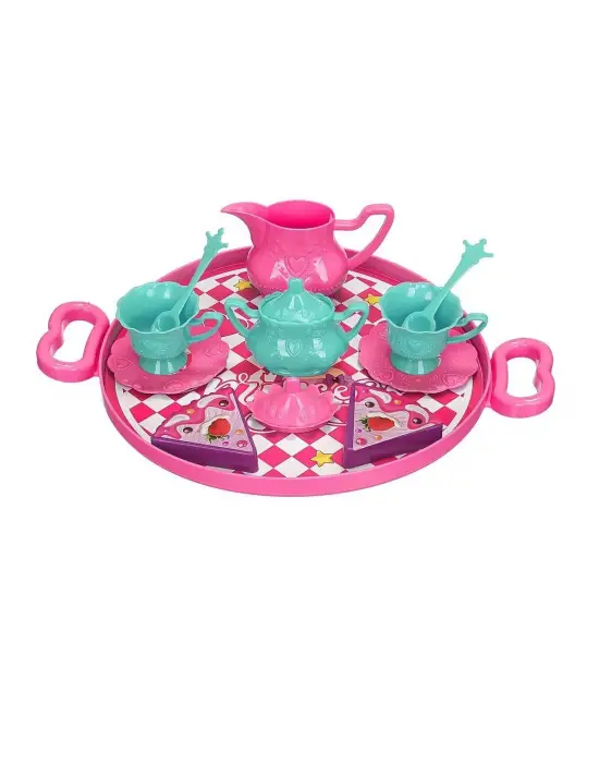 ERN-893 HEROES TOYS TEPSİLİ ÇAY VE KEK SETİ