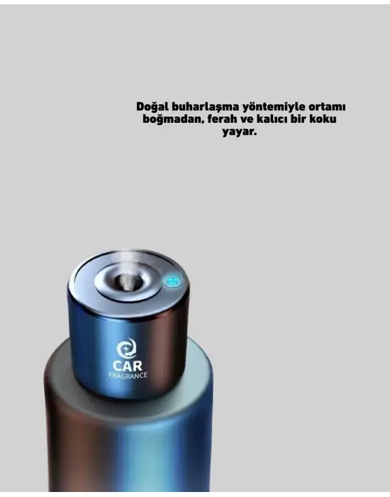 Esanslı Şarjlı Oto Koku Cihazı Bardaklık Uyumlu