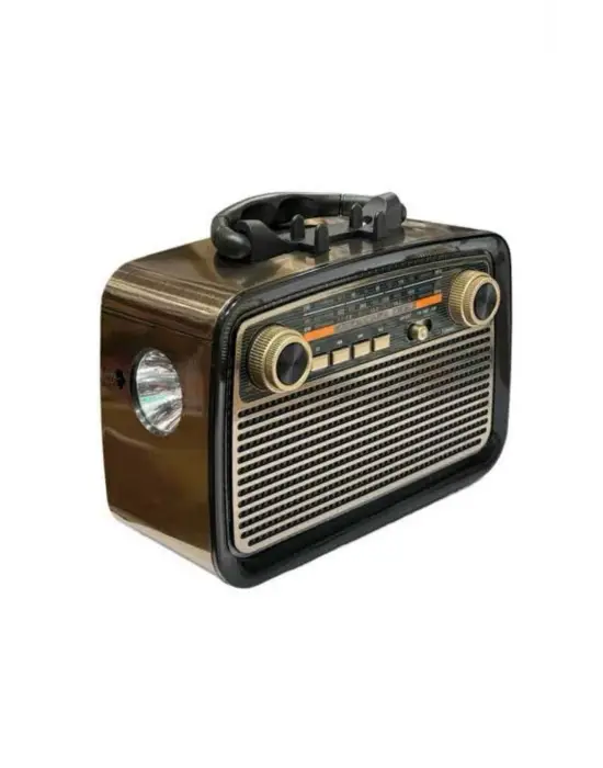 Eskitme Nostalji Tasarımlı Bluetoothlu Nostalji Radyo Ahşap Nostaljik Görünümlü