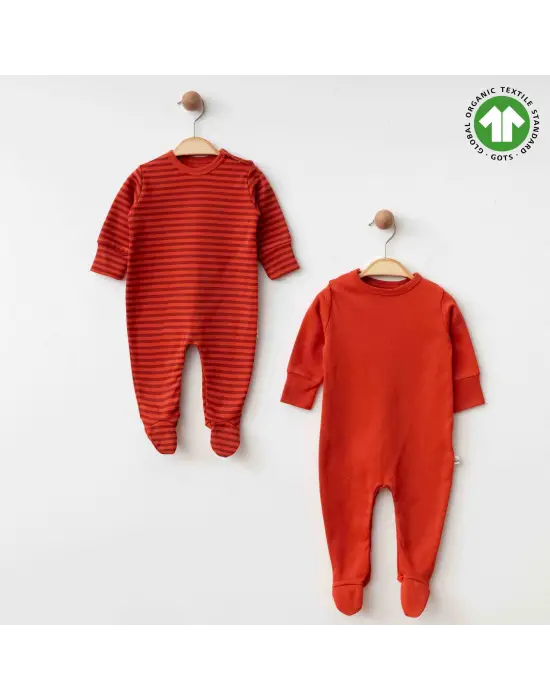 Eslenza Baby Organik 2li Tulum 0048 Kiremit