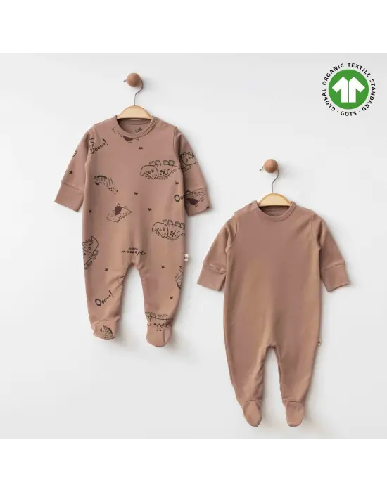 Eslenza Baby Organik 2li Tulum 0049 Kahve