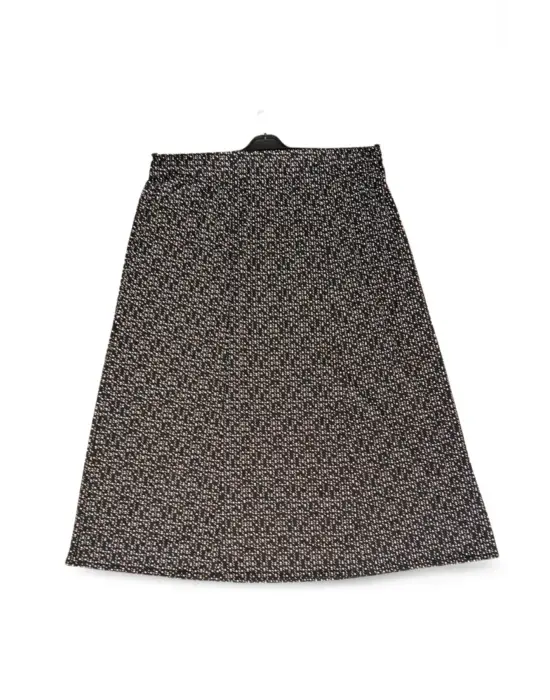 Omarı Beli Lastikli Uzun Pigment Penye Anne Eteği