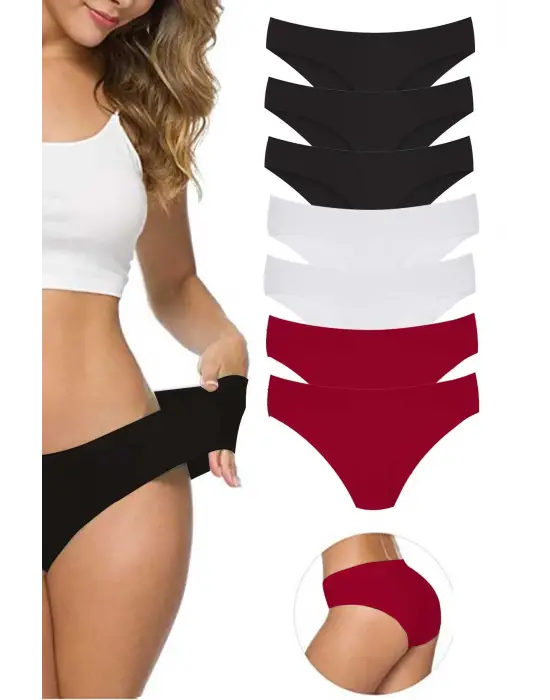 Omarı Dikişsiz Lazer Kesim Esnek Kadın Külotları