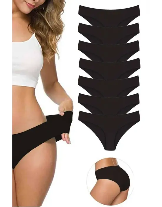 Esnek Dikişsiz Külot Siyah