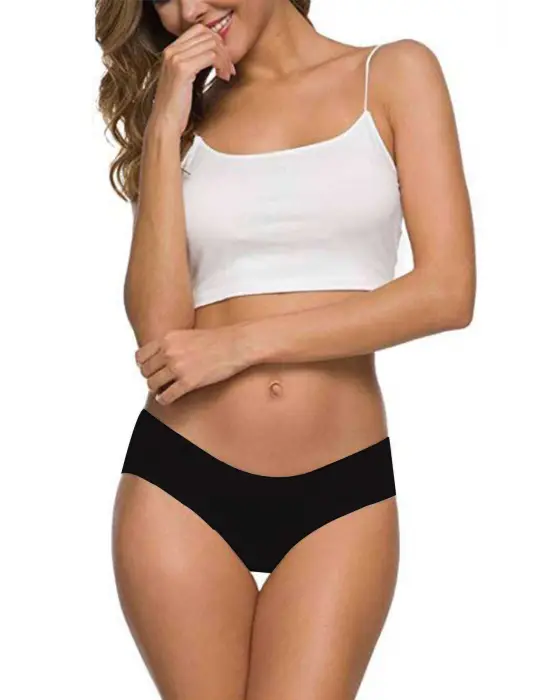 Omarı Dikişsiz Esnek Kadın Külot Seti