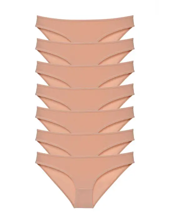 Omarı 7 Adet Likralı Kadın Slip Külot Seti