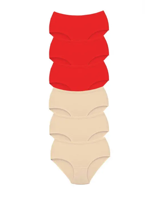 Omarı İnce Lastikli Yüksek Bel Bato Külot Seti