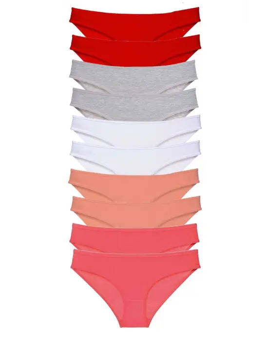 Omarı Yumuşak Likralı Kadın Slip Külot Seti