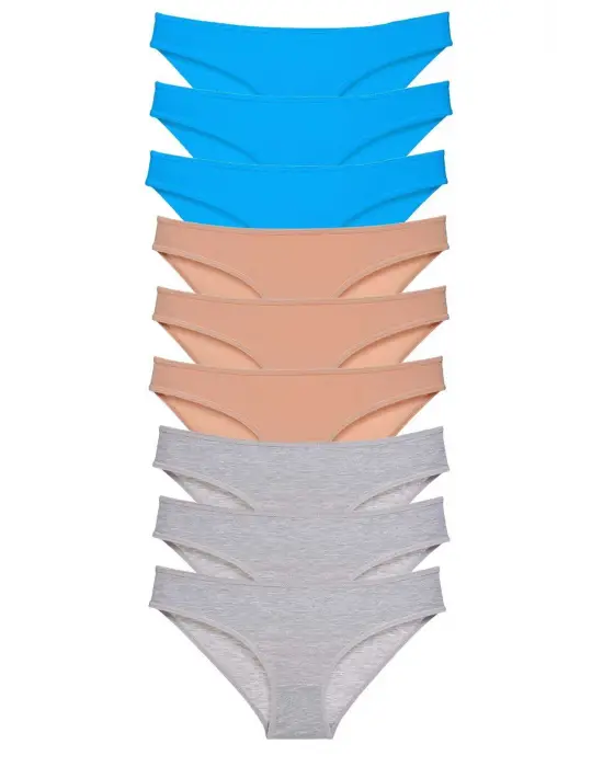 Omarı Süper Eko Set Likralı Kadın Slip Külot