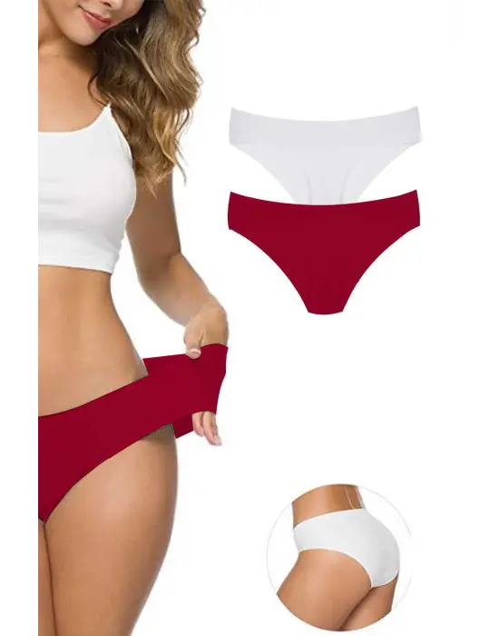 Omarı Esnek İz Bırakmayan Kadın Dikişsiz Külot Seti