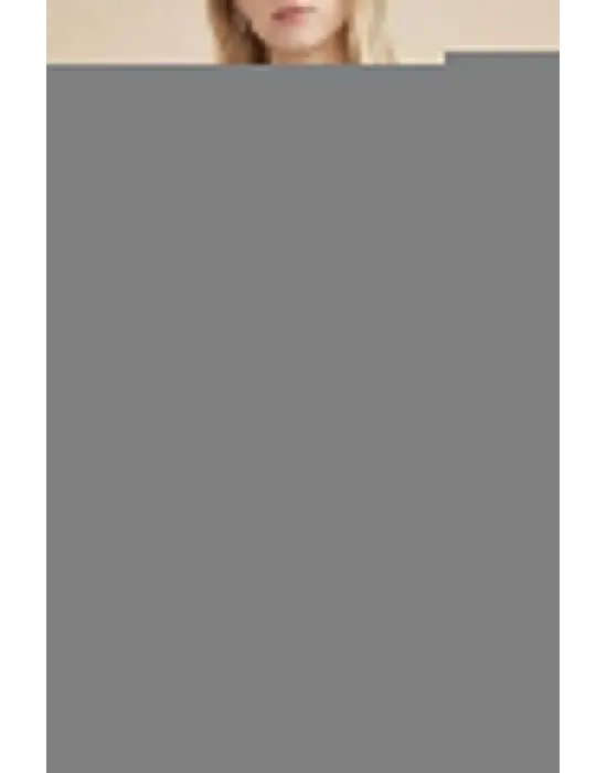 Eteği Kalp Detaylı Yırtmaçlı Salaş Penye Tunik -Siyah