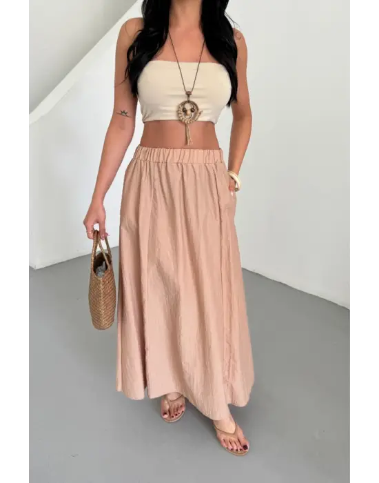 ETEK ŞANEL BOY SOFT KUMAŞ - Bej