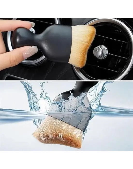 Omarı Araç İçi Profesyonel Yumuşak Kıllı Temizlik Fırçası