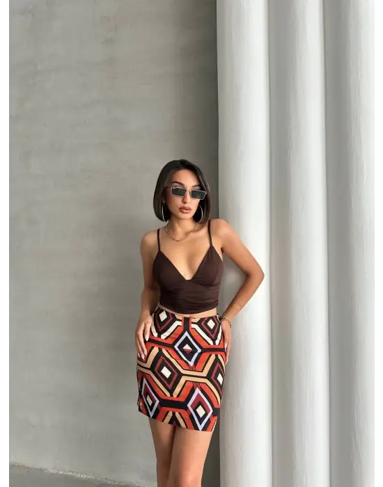 Zarif Etnik Desen Etek