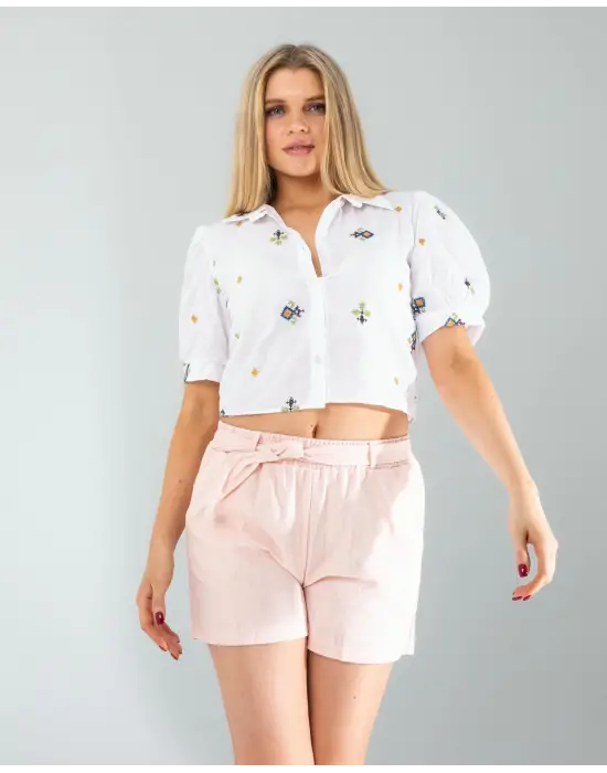 Etnik Desenli Gömlek