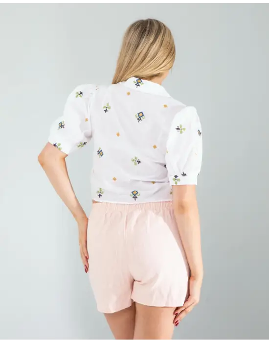 Etnik Desenli Gömlek