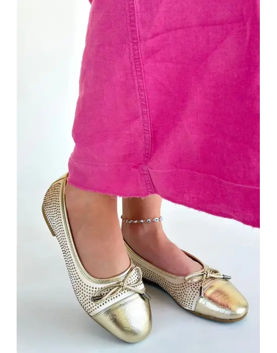 Etya Gold Cilt Babet Ayakkabı