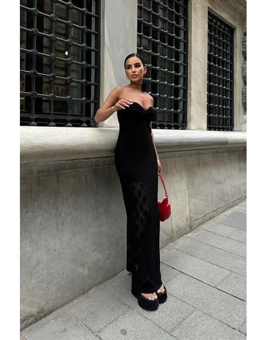 Eudora Ajurlu StraplezElbise 2771