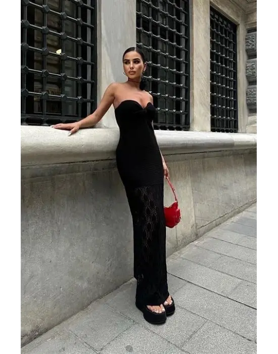 Eudora Ajurlu StraplezElbise 2771