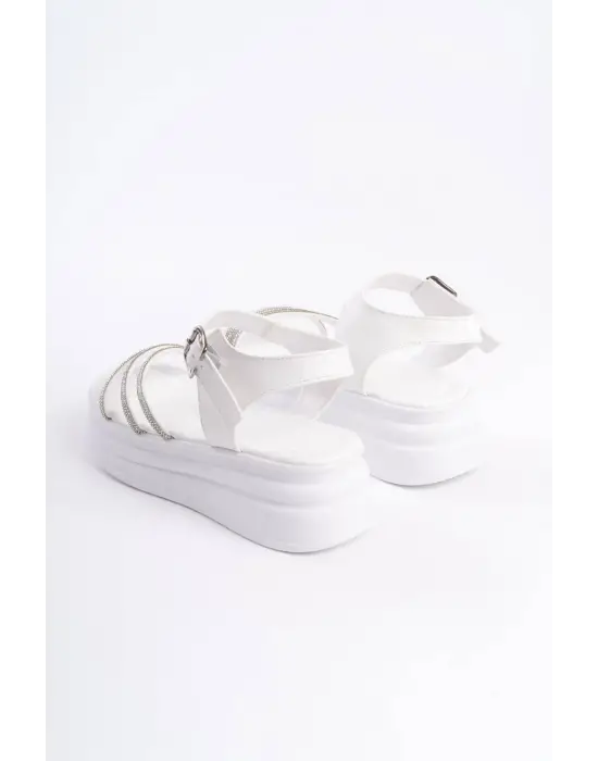 Modern Taşlı Rahat Sandalet