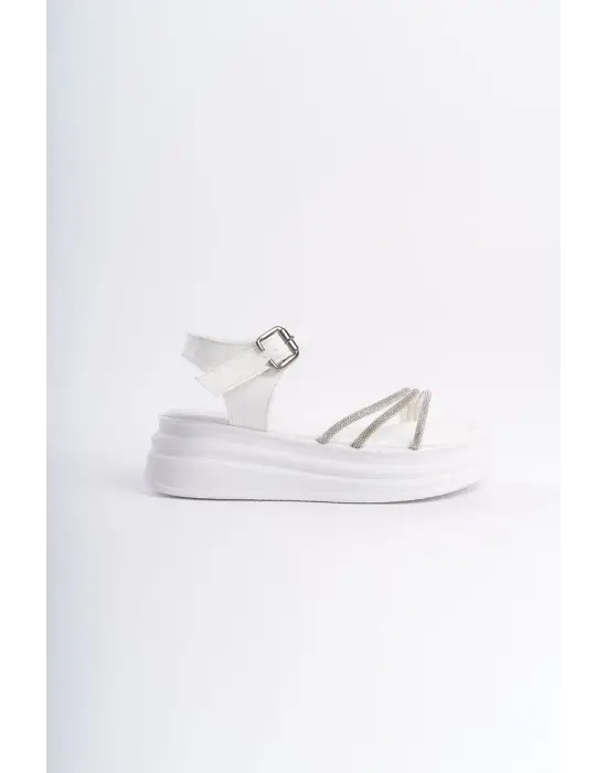 Modern Taşlı Rahat Sandalet