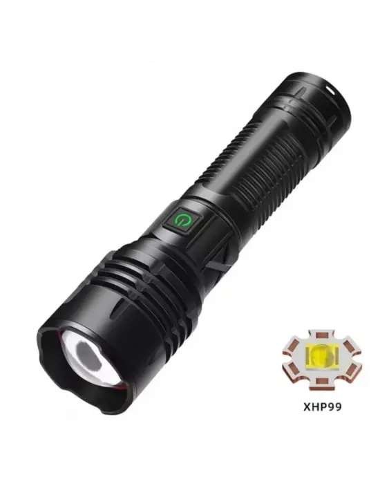 F-38  Yüksek Güç Ultra Spot Uzun Menzilli El Feneri Şarj Edilebilir Led   Güçlü El Fener Aydınlatma