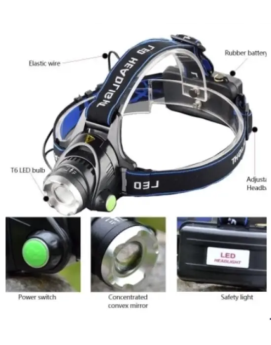 F-823a Su Geçirmez Şarjlı Kafa Lambası