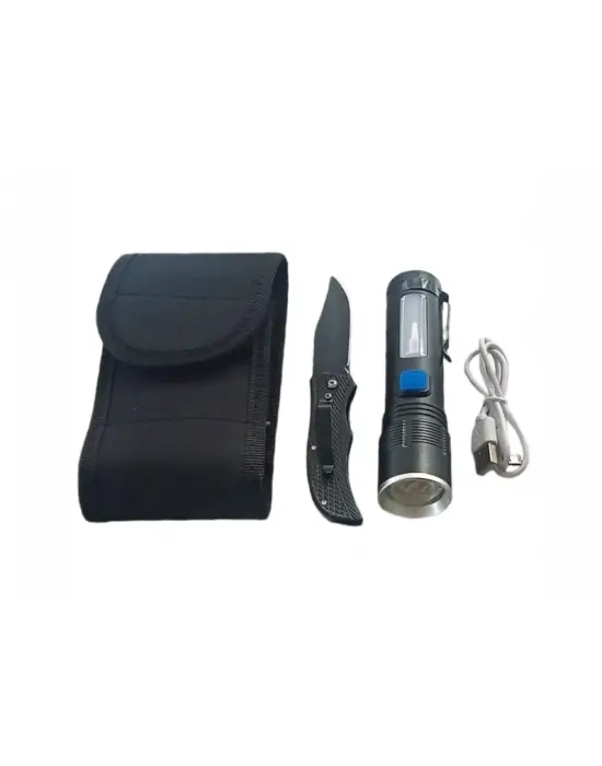 F-91 Zoomlu Xhp-50 Güçlü Işık Taşıma Çantalı 2,li Set